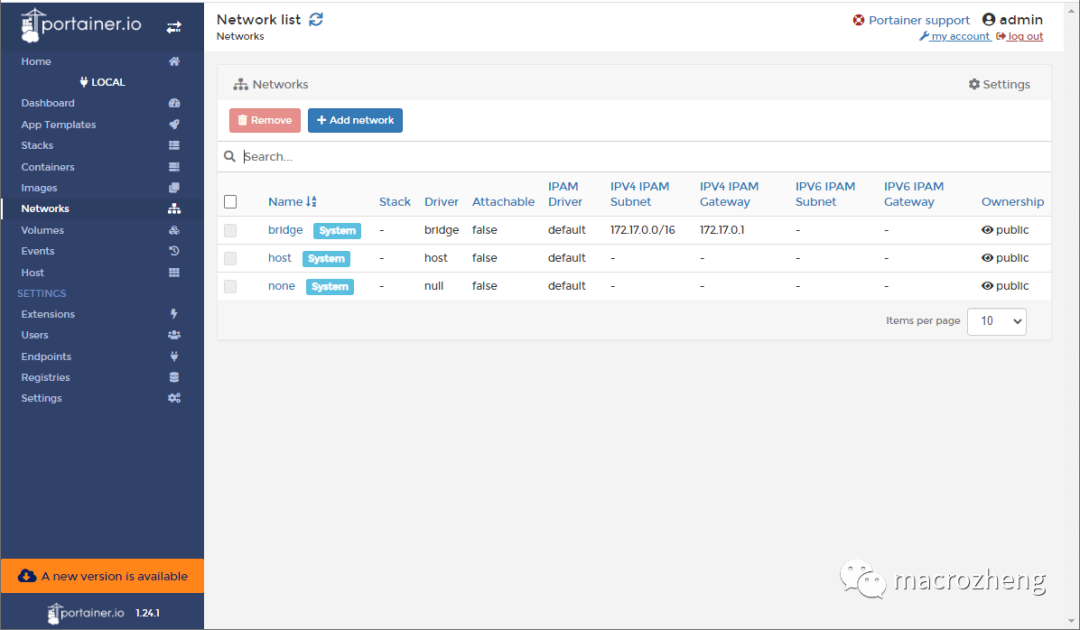 Portainer-Networks