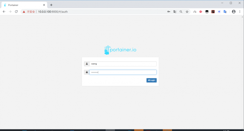Portainer登录新用户